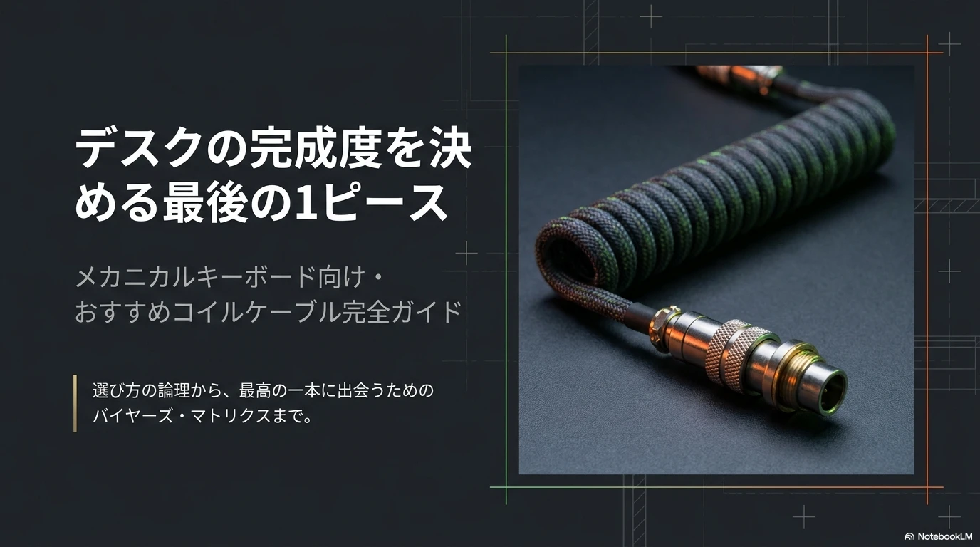おすすめコイルケーブル11選！おしゃれなデスクを作る選び方と取り回し 